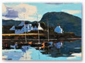 title: EARLY MORNING, PLOCKTON. size: 41x102cm. £3900