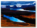 title: RAASAY TO SKYE. size: 71x71cm. £4500.