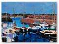 title: N.BERWICK HARBOUR. size: 76x102cm. £6000