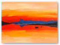title: ARISAIG SUNSET. 20x25cm. £800