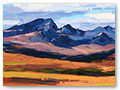 title: AUTUMN, STRATHSUARDAL, SKYE. size: 41x102cm. £3900